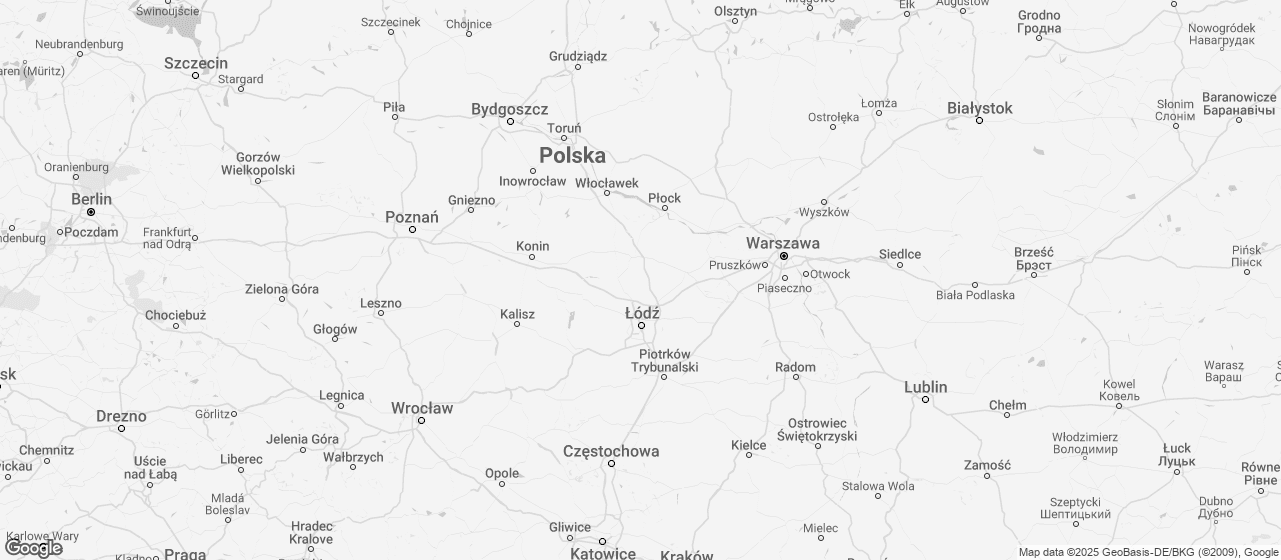 Tymczasowa grafika mapy Polski